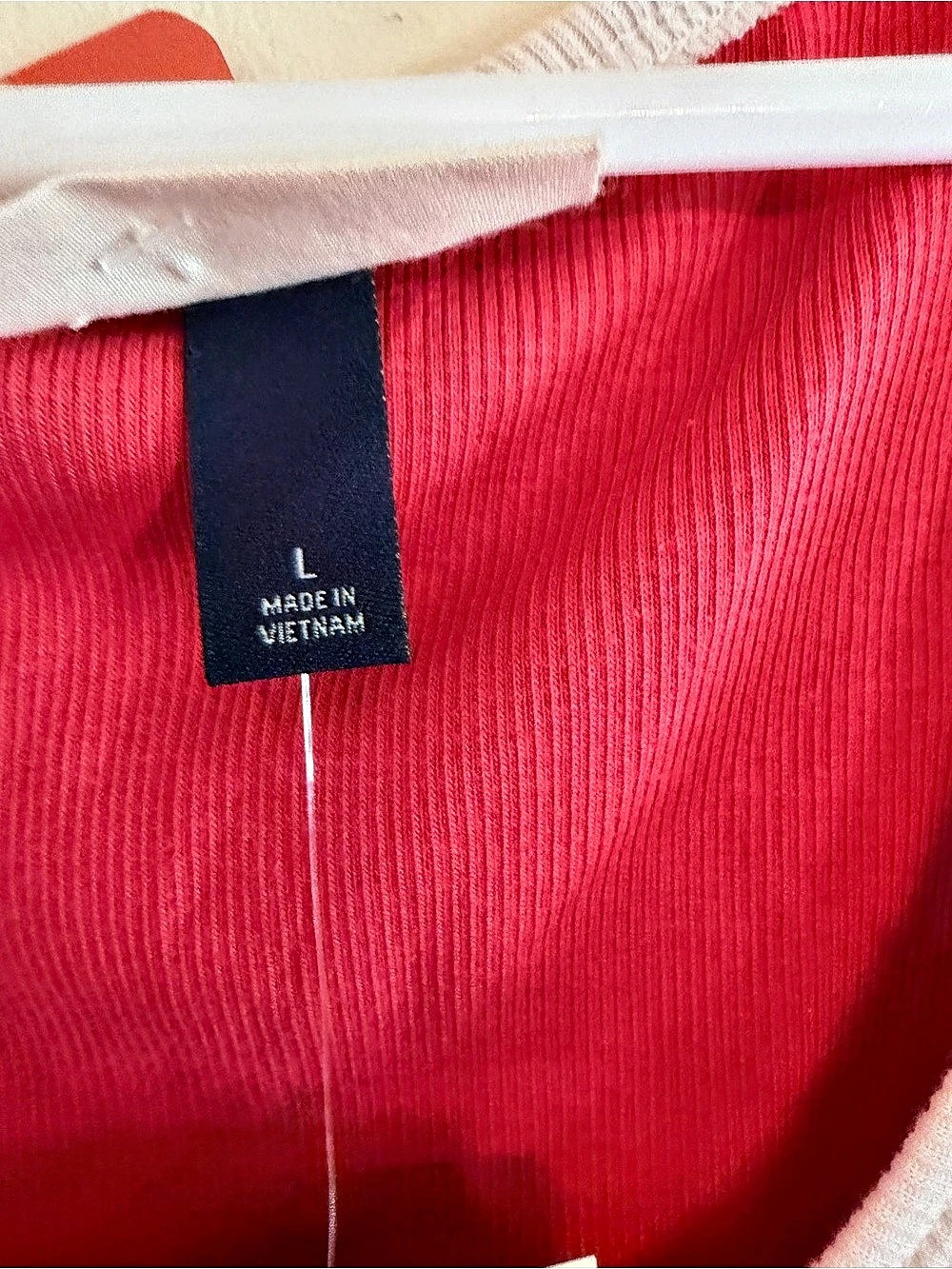 Universal Thread Red USA Ribbed Tank Top Size Large - Picture 3 of 4